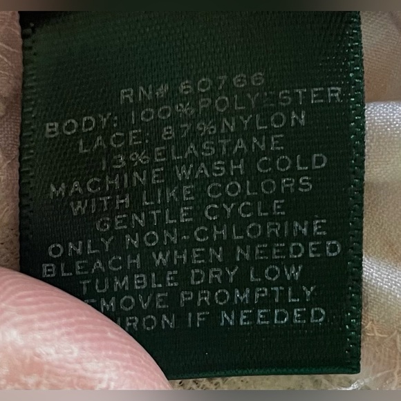 Ralph Lauren silky floral sleep shorts with lace trim; size S - Picture 6 of 6